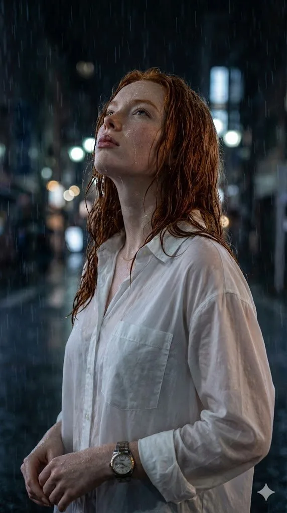 Cinematic ginger freckles coffee — Sonra