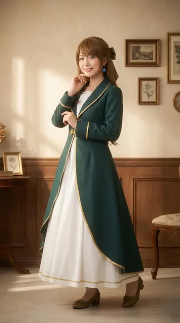Beautiful japanese cosplay indoor
