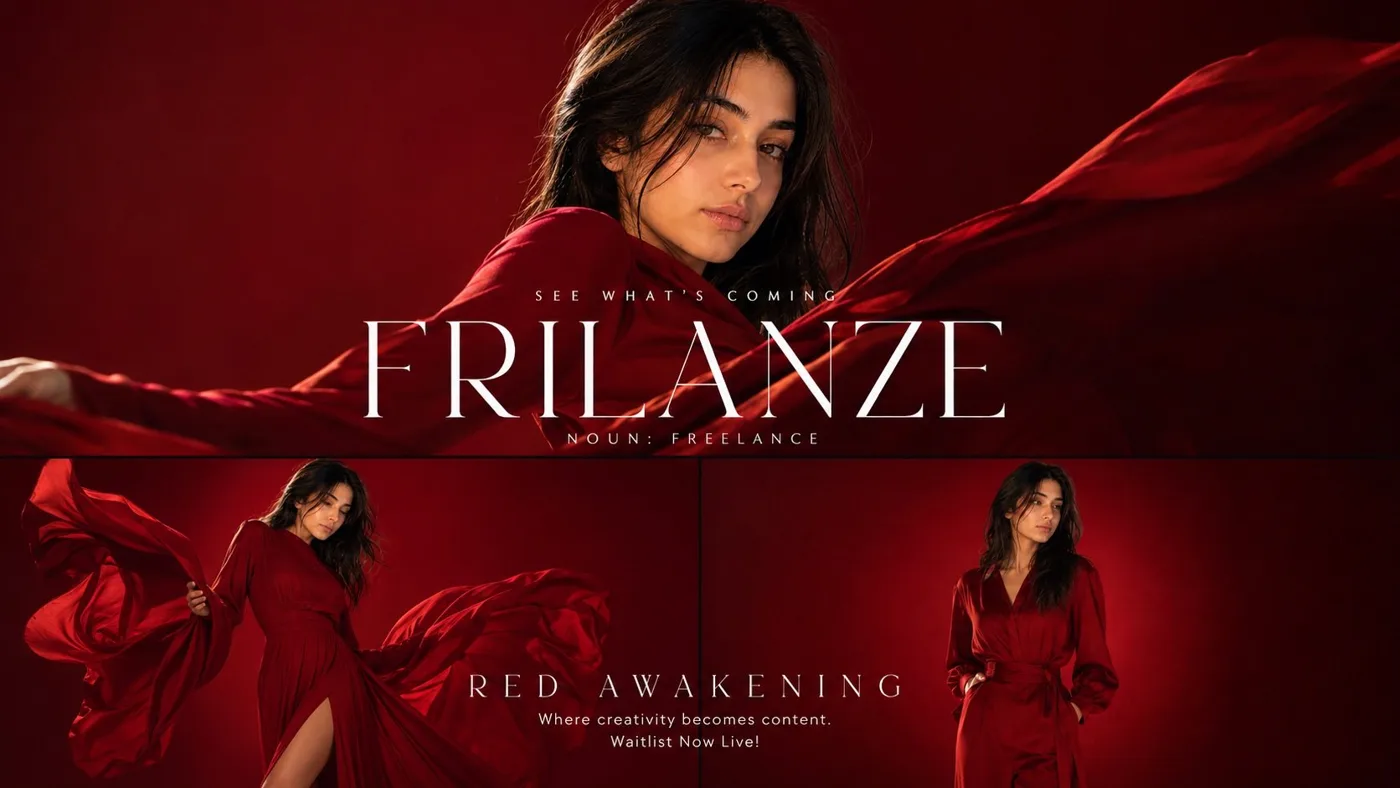 Hyper realistic red monochromatic campaign — After