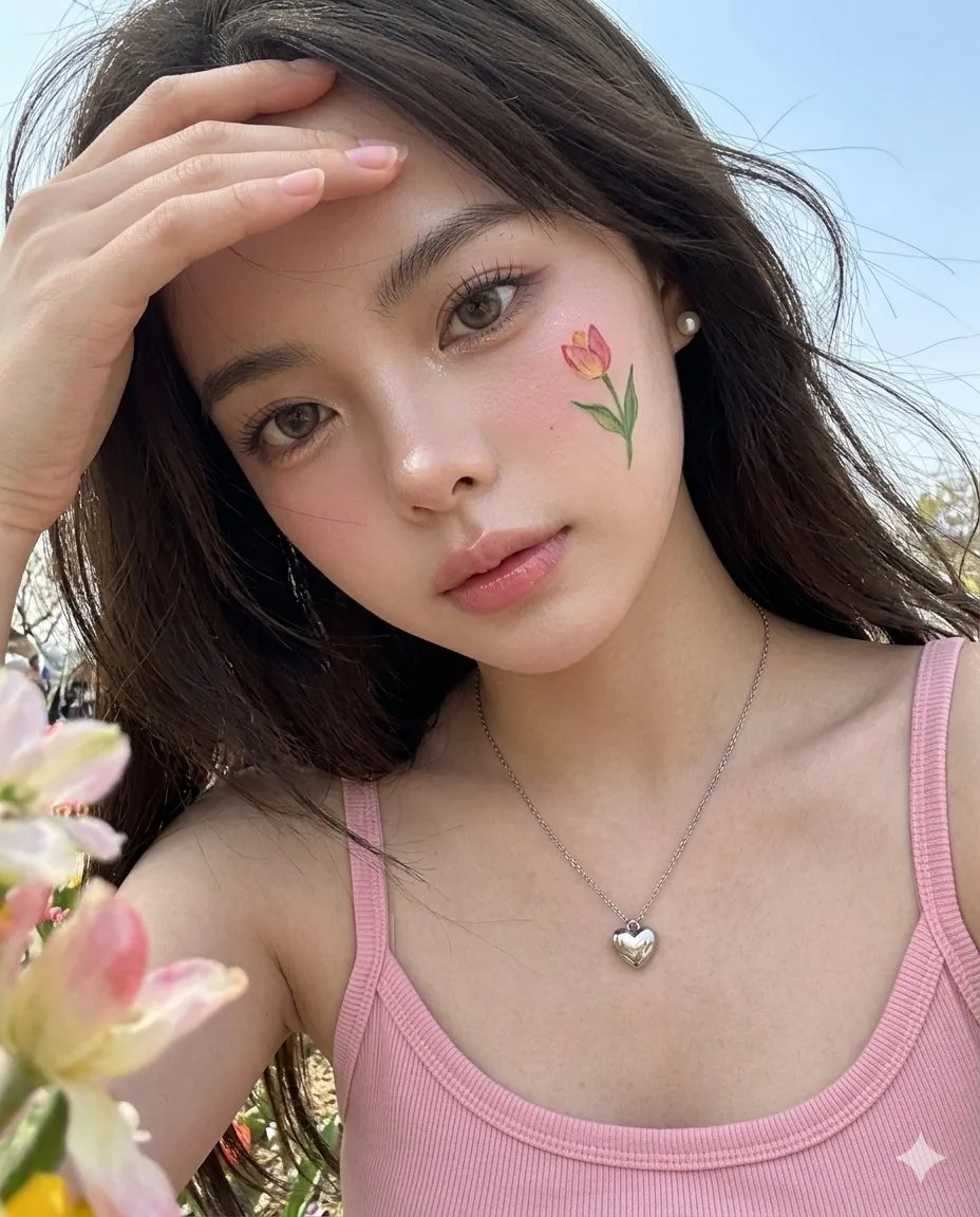 Meitu camera spring flower festival selfie — Sonra