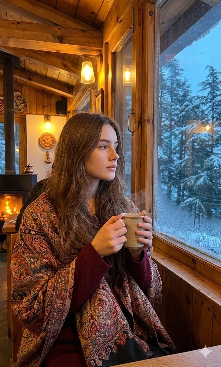 Shimla cozy cafe girl — Sonra