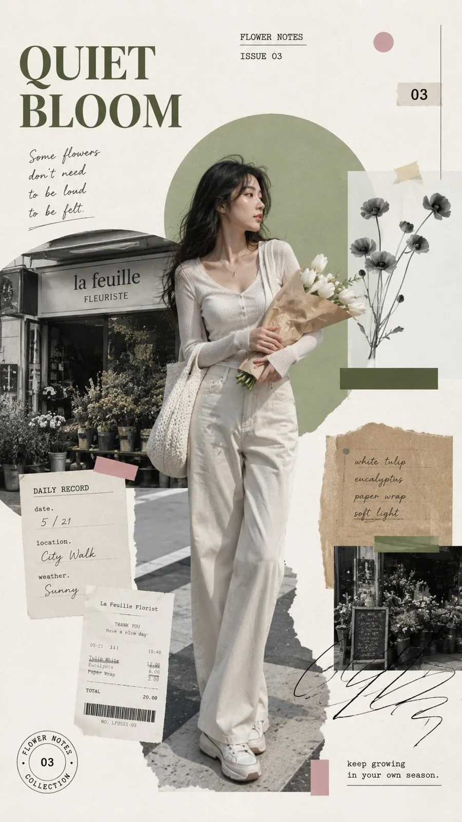Vertical editorial collage poster prompt — After