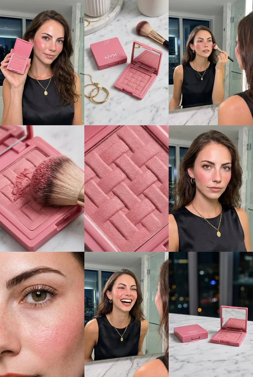 Luxury marble nyx blush grid — Sonra