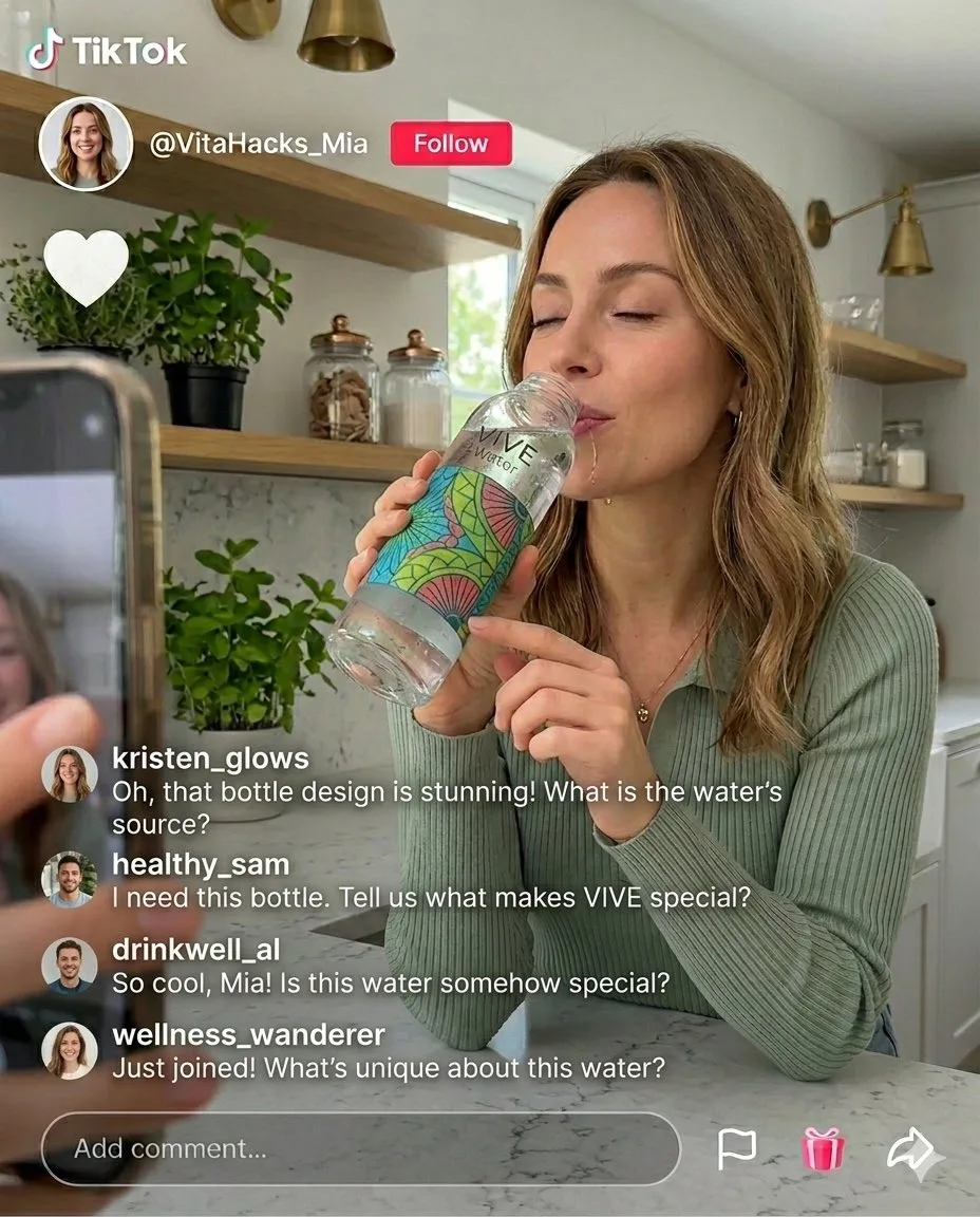 Tiktok creator kitchen product screenshot — Sonra