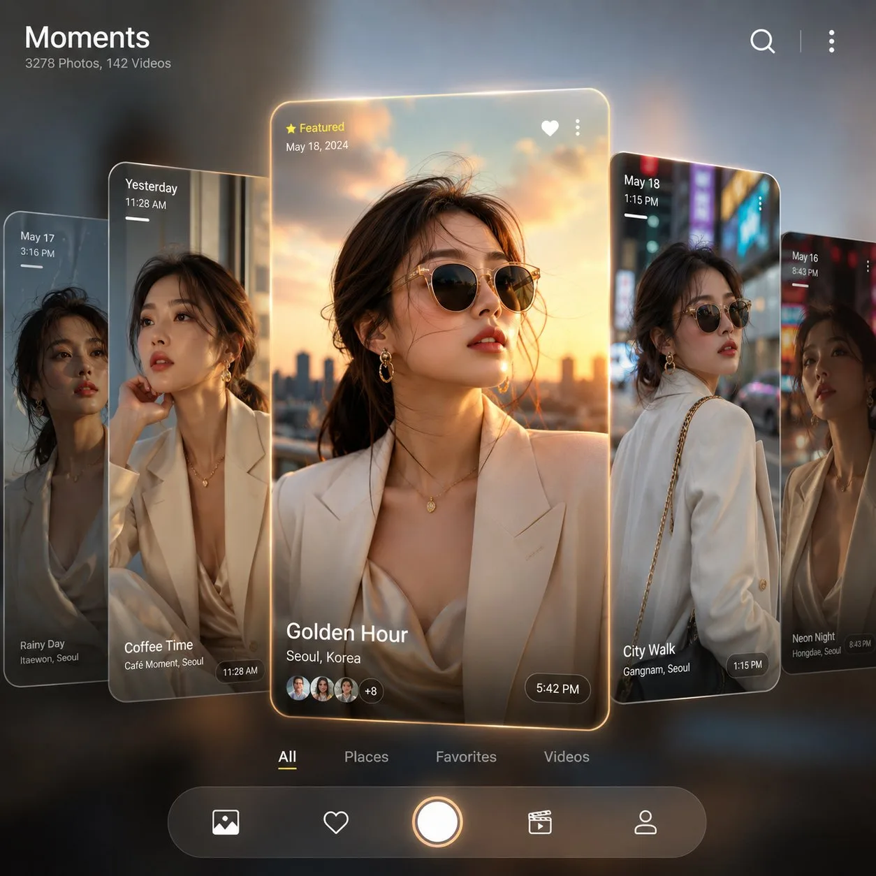 Luxury smartphone gallery fashion editorial — Sonra