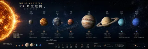 Ultra wide science popularization long scroll guide