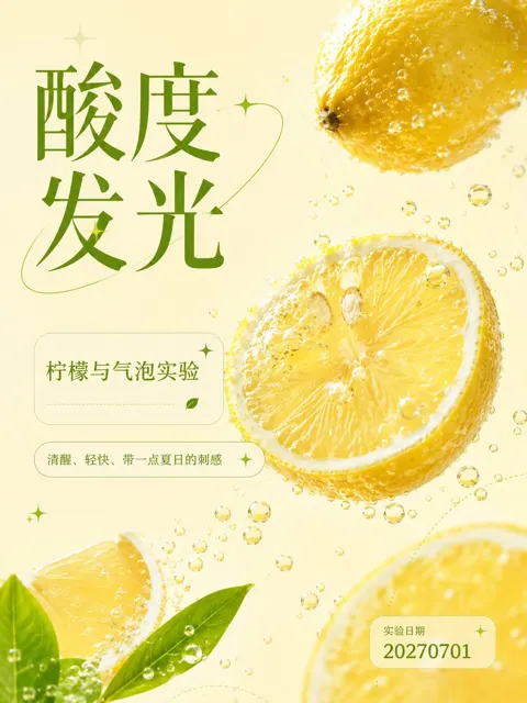 Contemporary chinese fruit visual poster design
