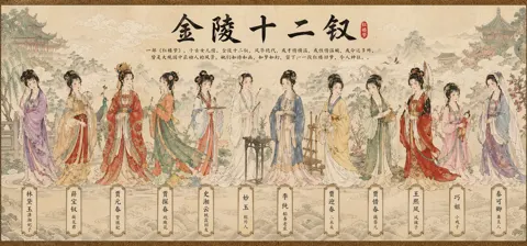 Guofeng gongbi eight immortals