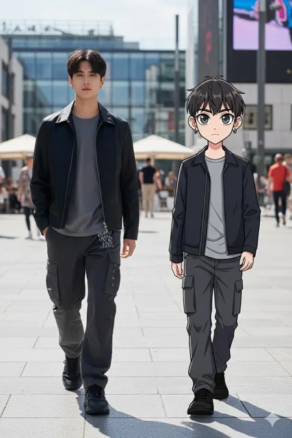 Reality meets anime fashion street