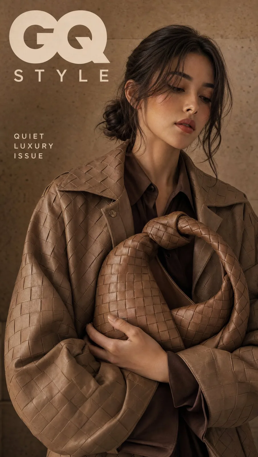 Ultra realistic quiet luxury magazine cover — Sonra