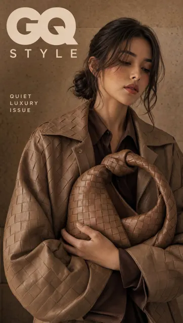 Ultra realistic quiet luxury magazine cover
