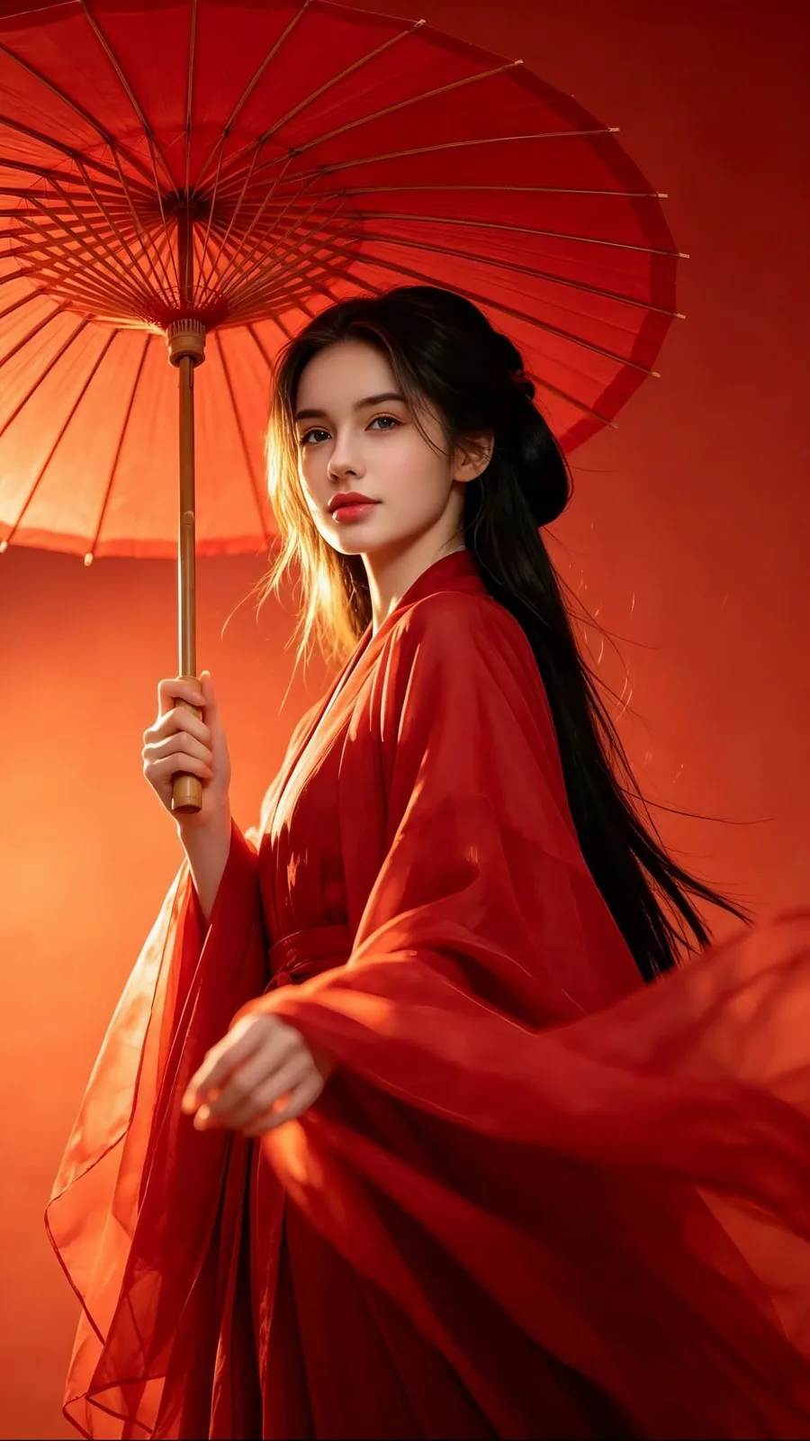 Ultra realistic classical chinese fantasy hanfu photography — After