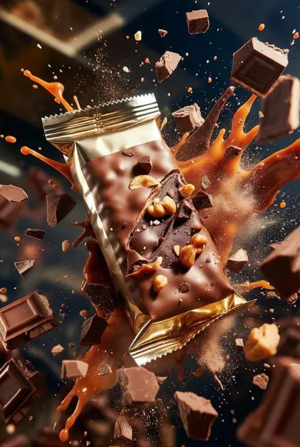Luxury protein bar chocolate splash