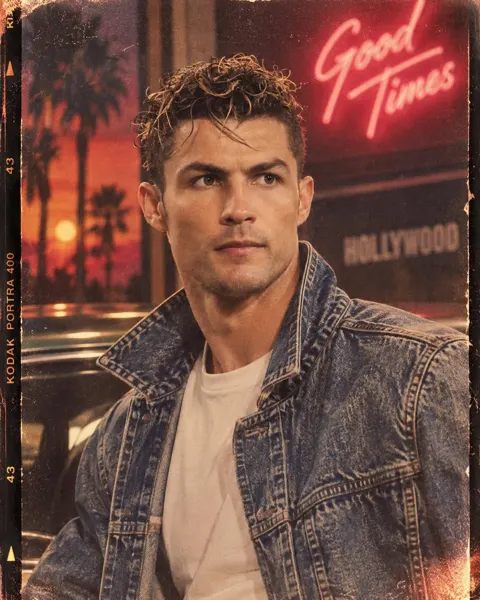 1980s retro vintage portrait