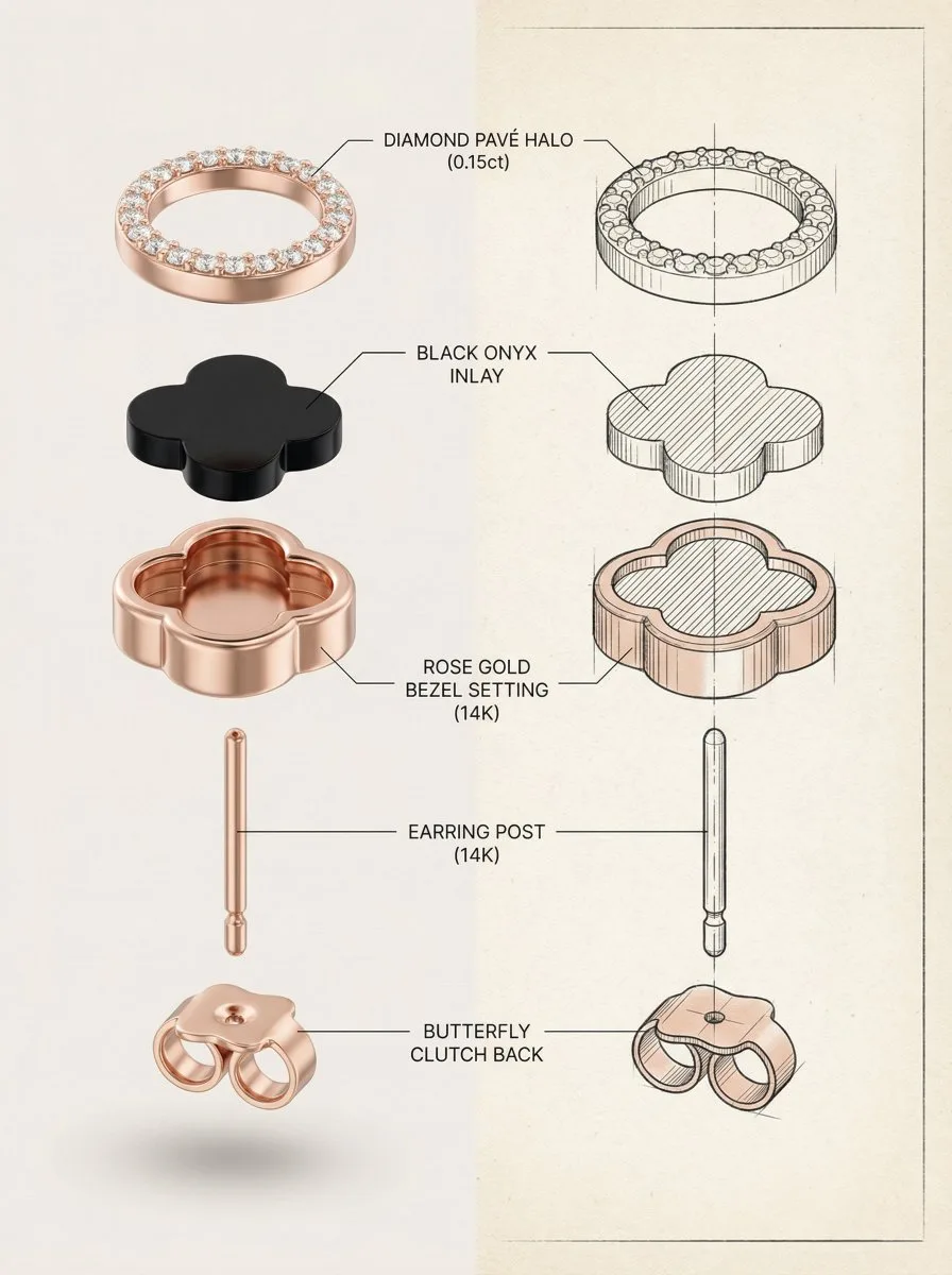 Floating exploded blueprint design — Sonra