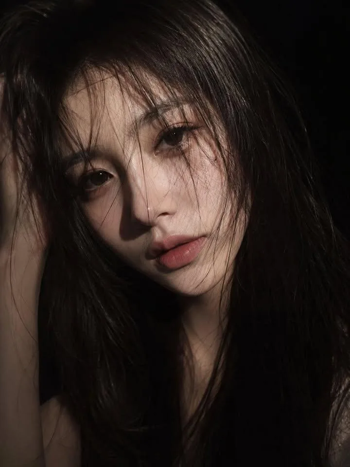 Ultra realistic dark aesthetic female portrait — After