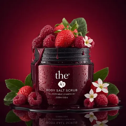 Luxury berry salt scrub