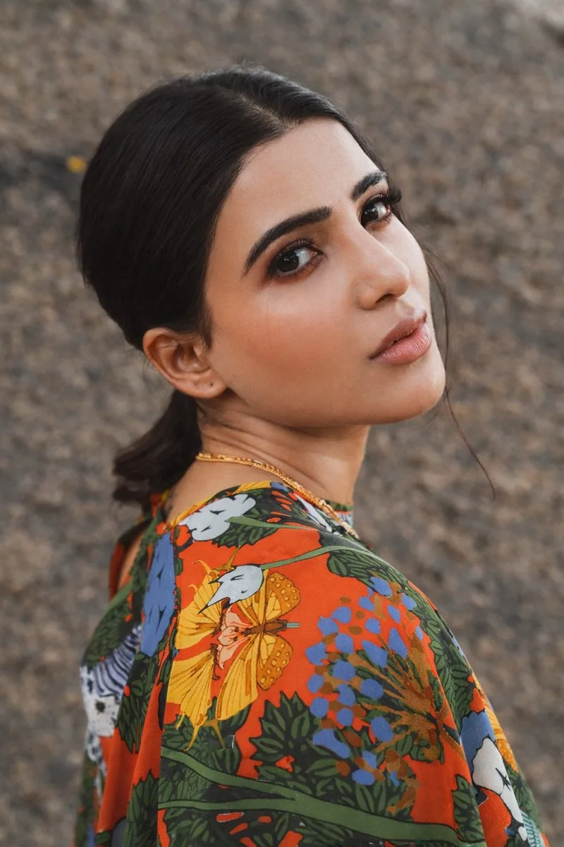 Floral red shirt portrait — After