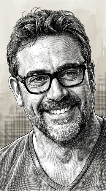 Dore style minimalist portrait