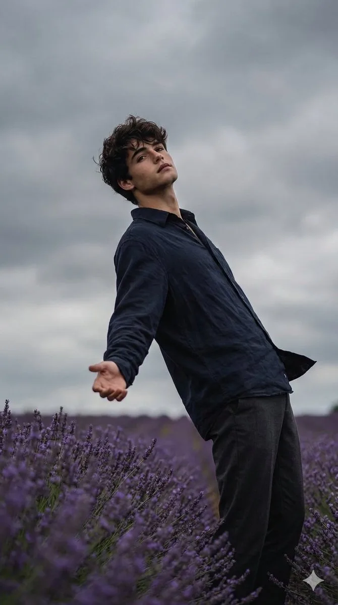Cinematic wind embrace flower field — Sonra