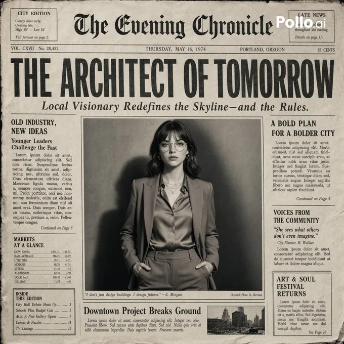 Vintage newspaper front page — Sonra