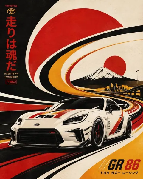 Futurist retro serigraph vehicle concept