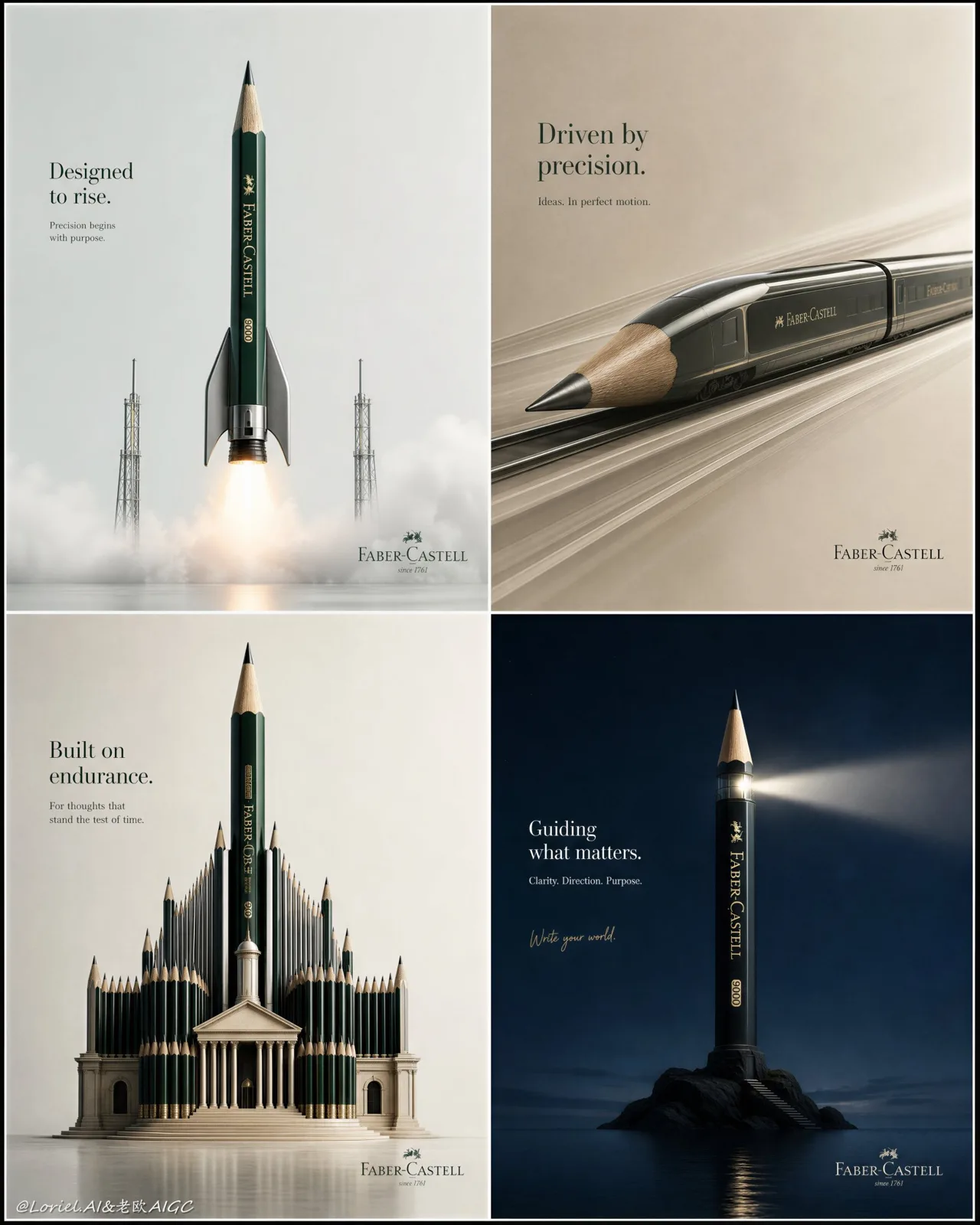 Faber castell premium 4 panel campaign board — After