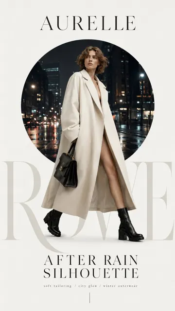 High end couture editorial typography poster