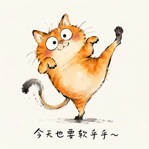 Childlike hand drawn exaggerated animal illustration