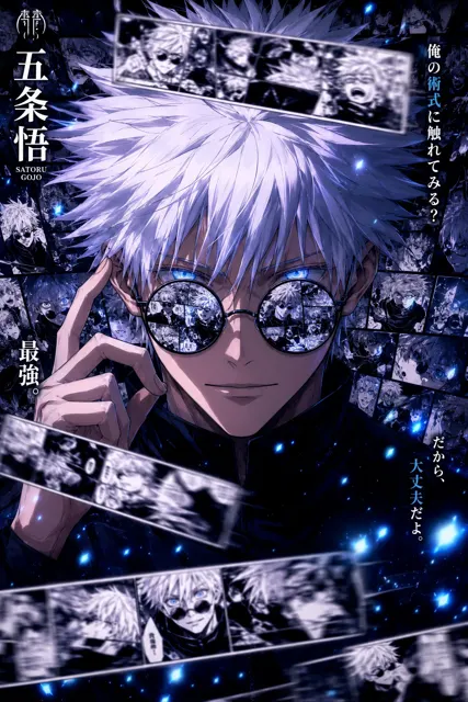 Anime manga memory collage poster