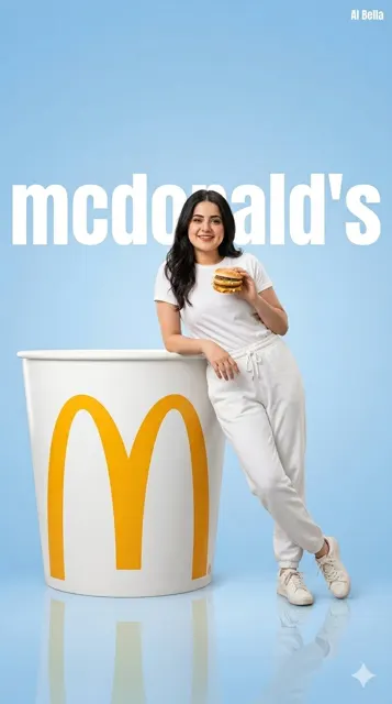 Mcdonalds minimalist fashion photography ad