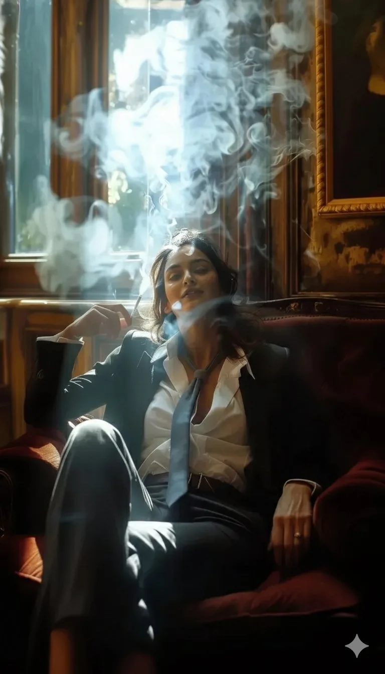 Cinematic smoke elegance — Sonra