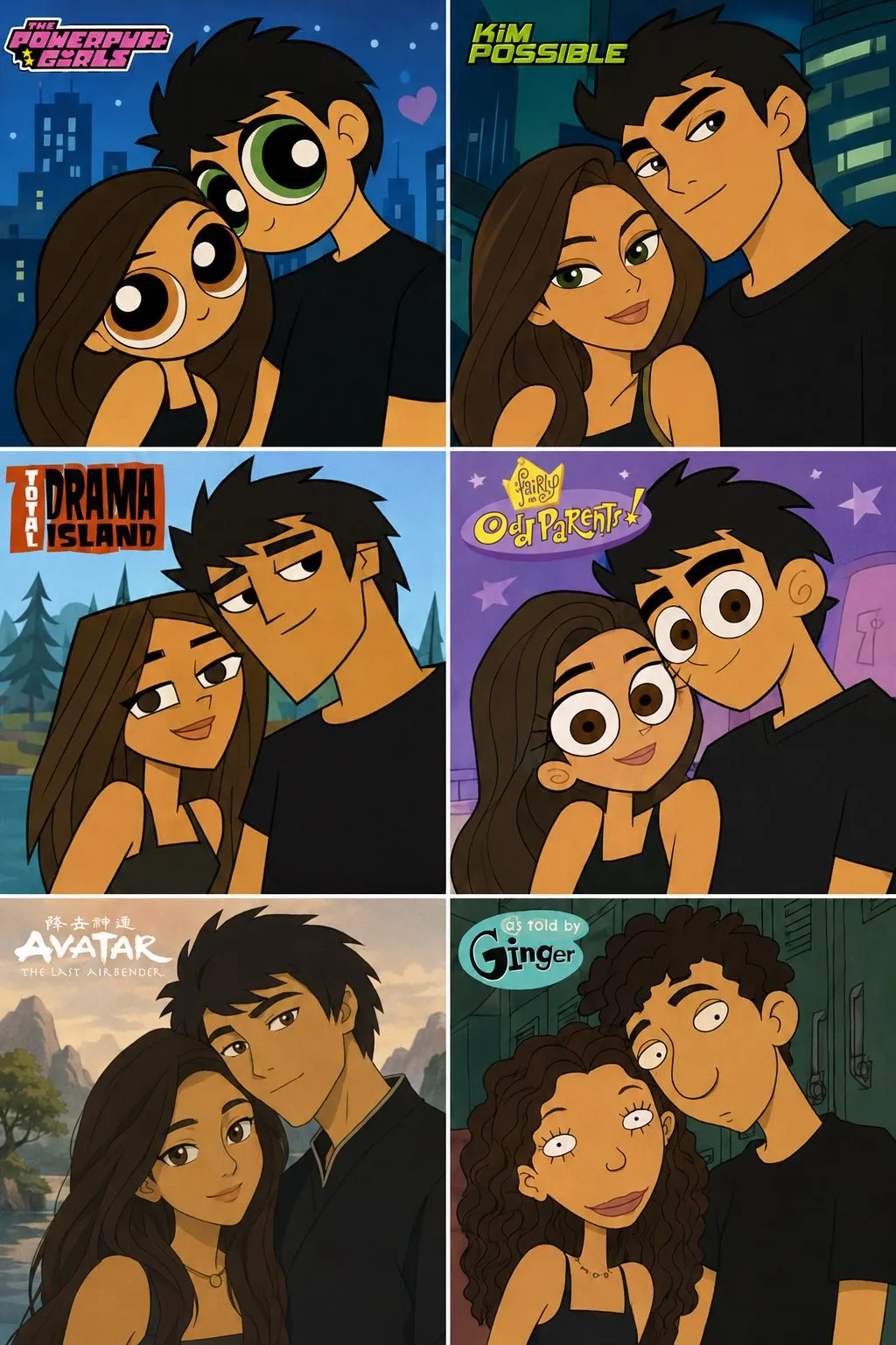 2000s iconic cartoon style collage — Sonra