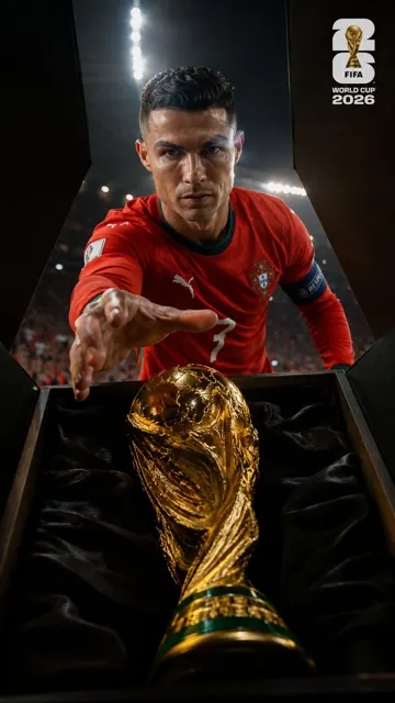 Ultra realistic fifa world cup 2026 player photography