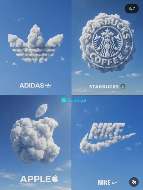Cloud logo series ai prompt
