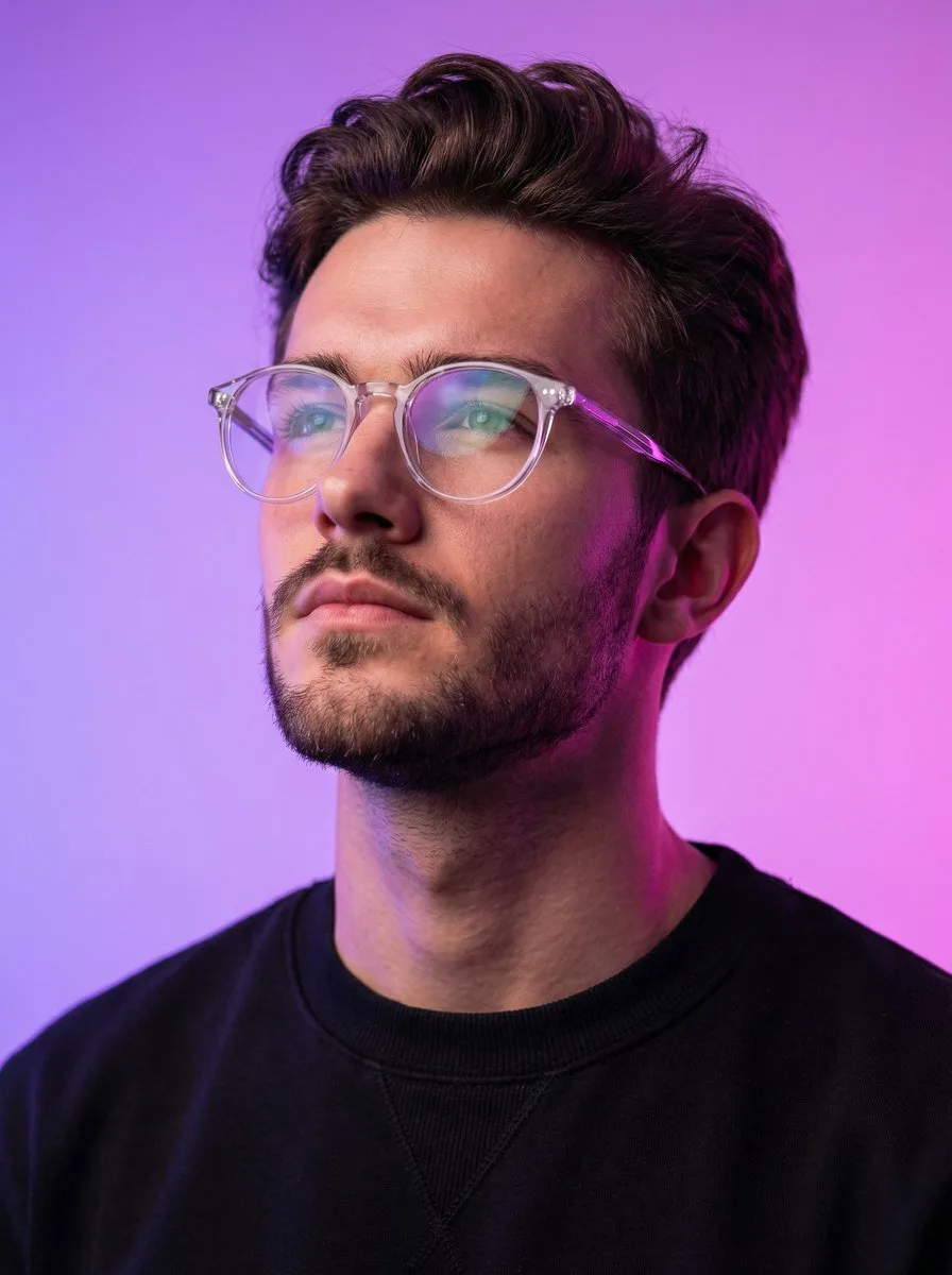 Neon cyber realistic man — Sonra