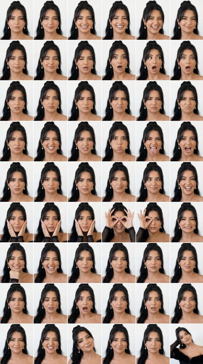 Male model 48 expression sheet — After