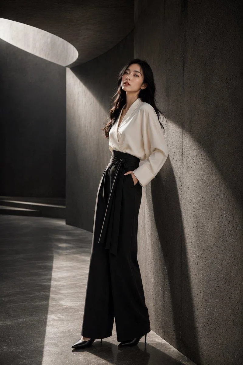 Modern japanese minimalism fashion photography — After