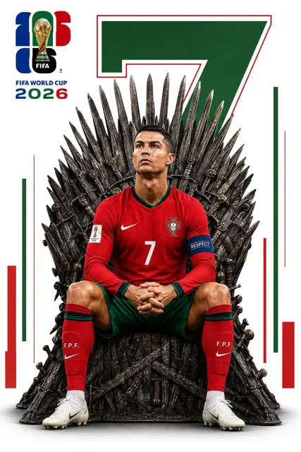 Fifa world cup 2026 iron throne sports poster