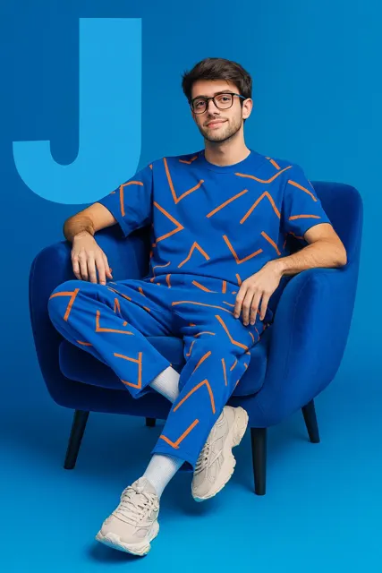Blue Harmony: Elevate Your Style with J. Modern.
