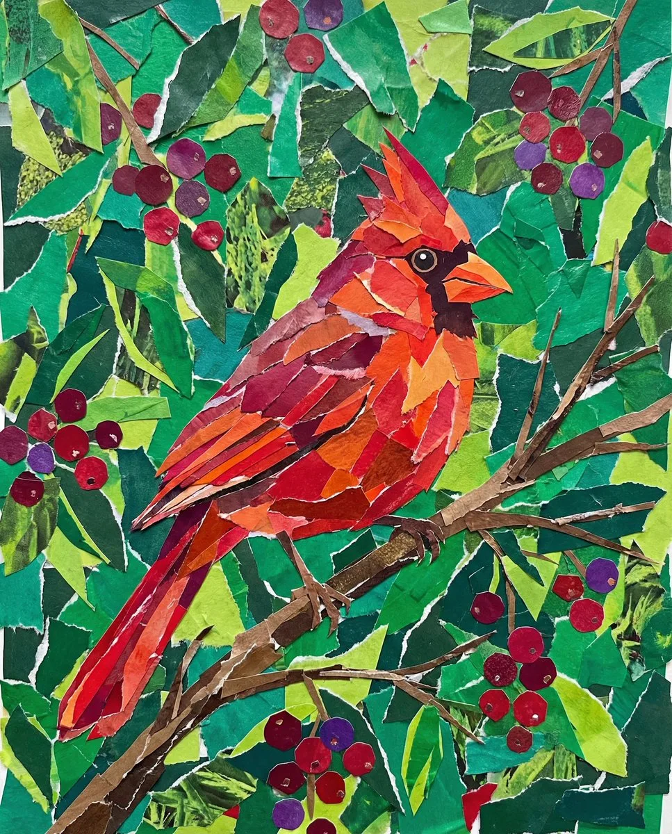 Vibrant cardinal collage — After