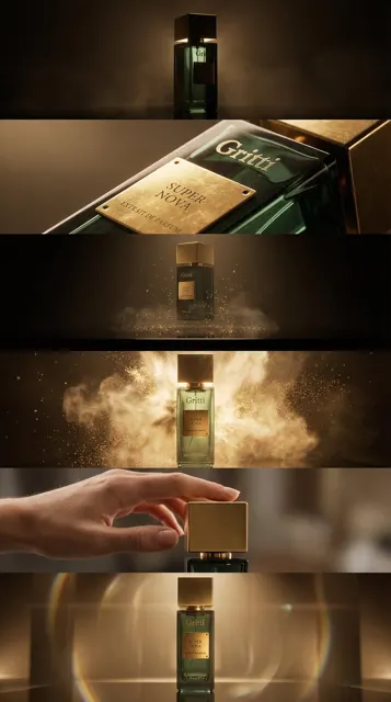 Luxury product golden visual feast
