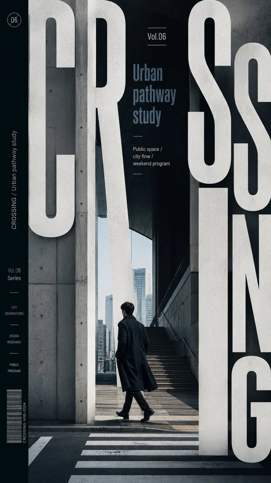 High end type framed poster design prompt — After