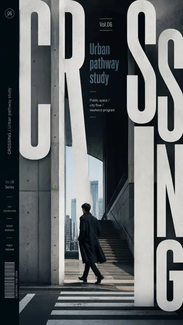 High end type framed poster design prompt