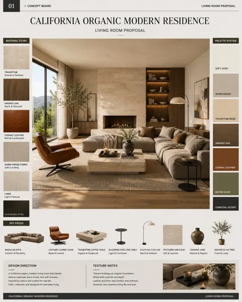 California organic modern residence design proposal