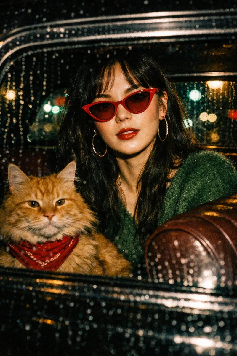 Wong kar wai rainy night portrait — Sonra
