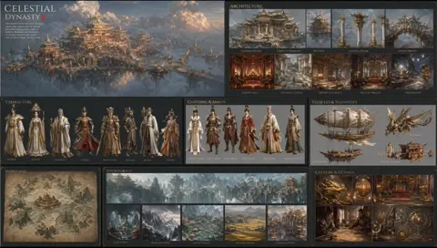 Cinematic style civilization build