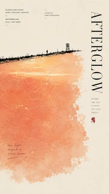 Refined minimalist editorial poster prompt