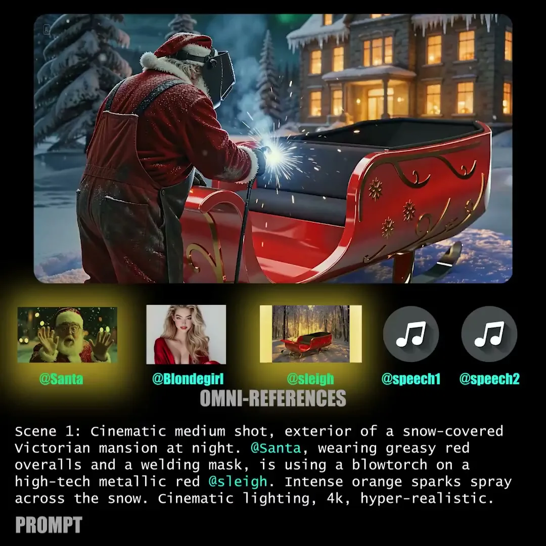 Hardcore santa in victorian snow — Sonra