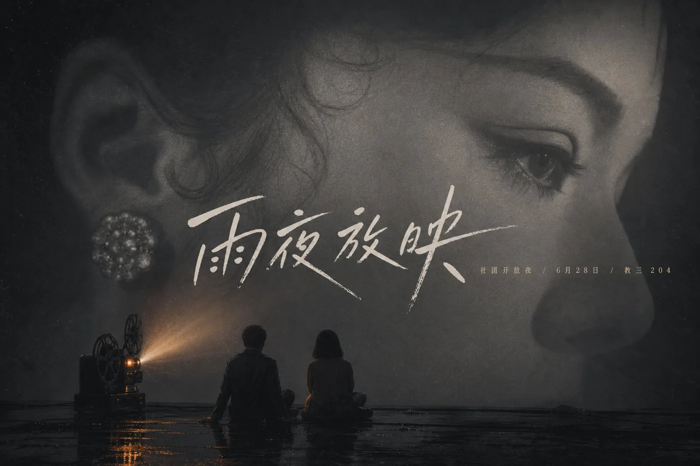 Cinematic double exposure visual poster — Sonra
